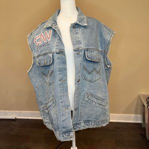 Sewing Brand - Denim Over Sized Vest - Korean L-XL (Oversized Korean-Styled)